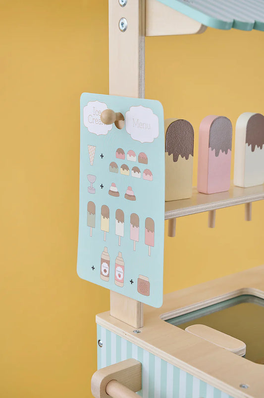 Glasskiosk randig-
