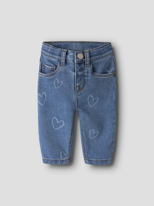 Name It Rose jeans med hjärtan