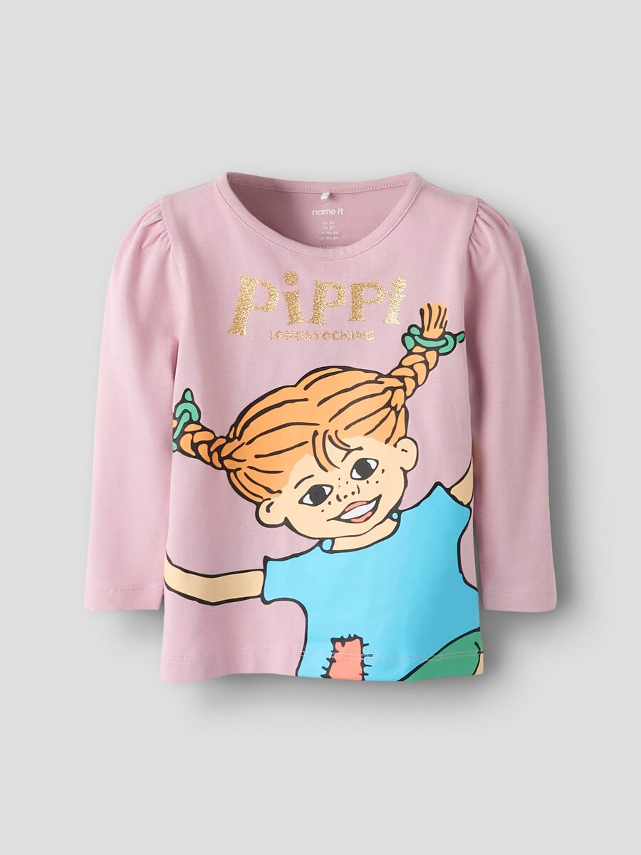Name it Solma Pippi-tröja – Rosa