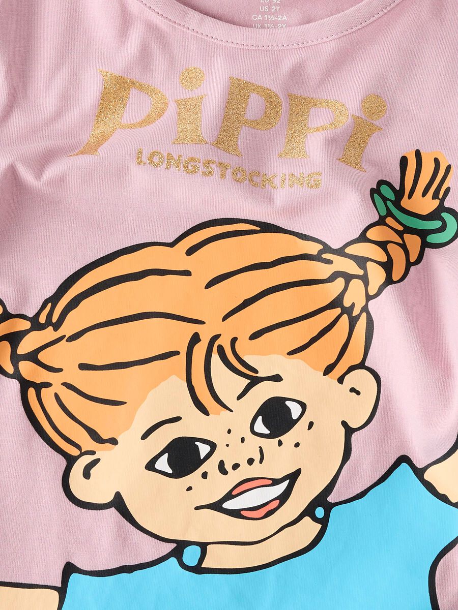 Name it Solma Pippi-tröja – Rosa
