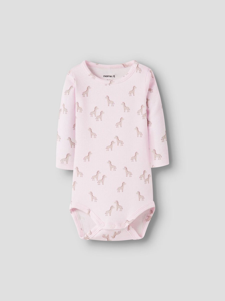 Name it Halena body – Giraff rosa