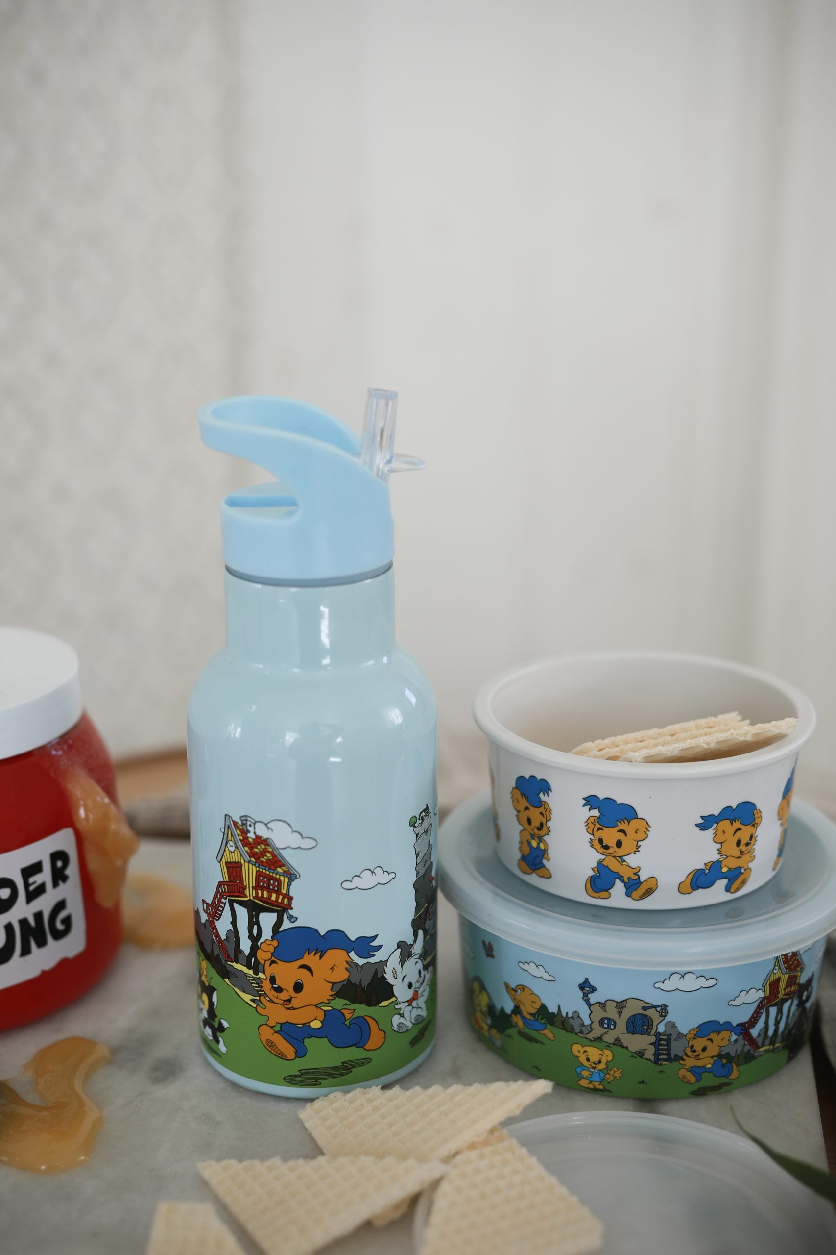 Bamse, Vattenflaska, motiv
