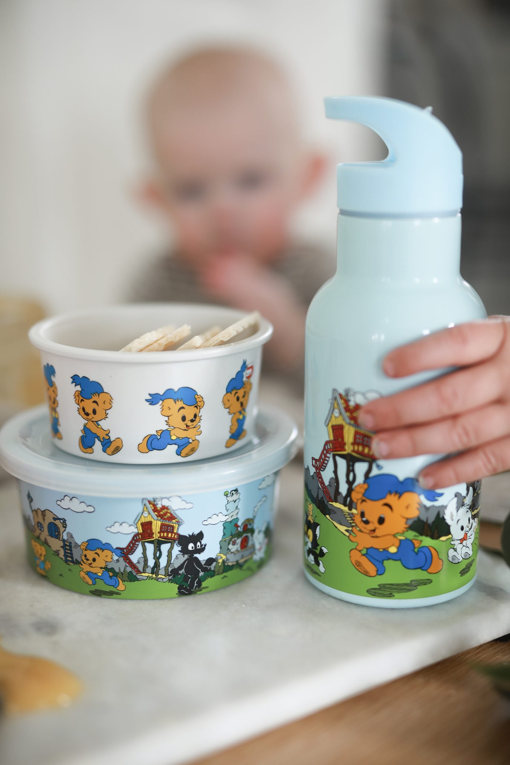 Bamse, Vattenflaska, motiv