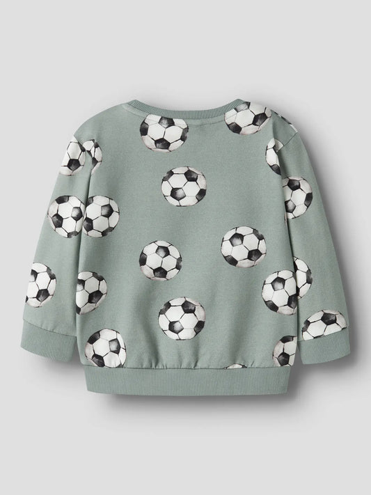 Name It Louie sweatshirt med fotbollsmönster