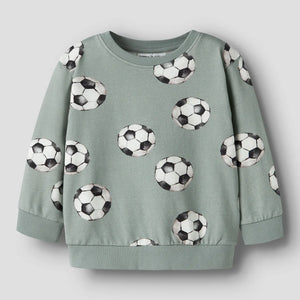 Name It Louie sweatshirt med fotbollsmönster