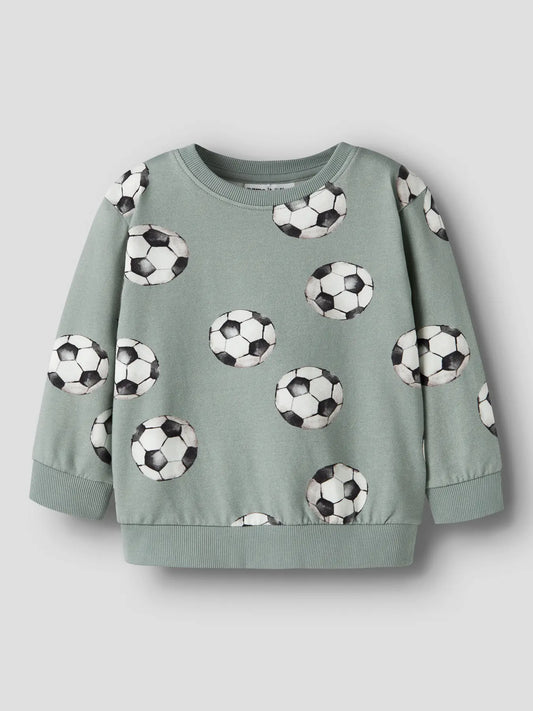 Name It Louie sweatshirt med fotbollsmönster