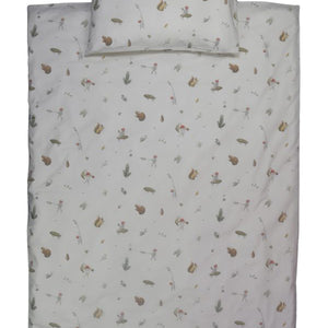 Beskow Tomtebobarnen, Påslakanset, spjälsäng, beige