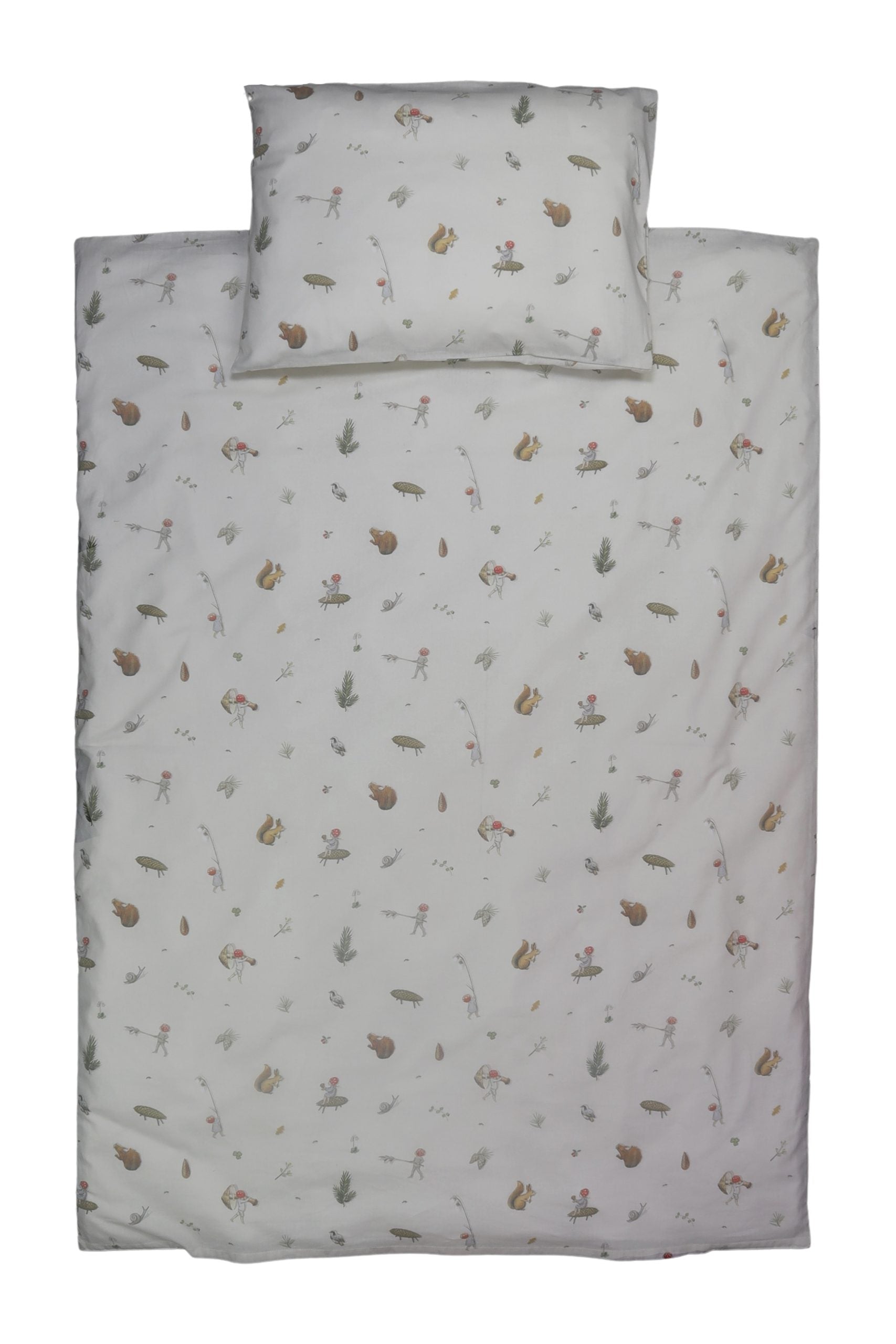Beskow Tomtebobarnen, Påslakanset, spjälsäng, beige