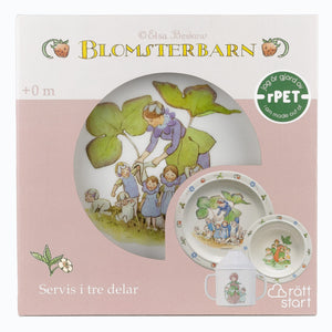 Beskow Blomsterbarn, Barnservis, 3-del