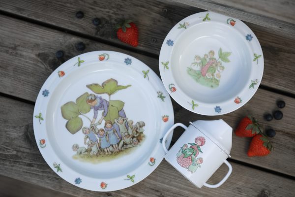 Beskow Blomsterbarn, Barnservis, 3-del