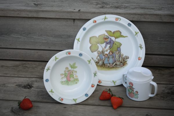 Beskow Blomsterbarn, Barnservis, 3-del