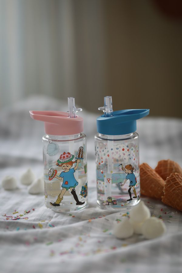 Pippi Födelsedag, Vattenflaska i plast, blå
