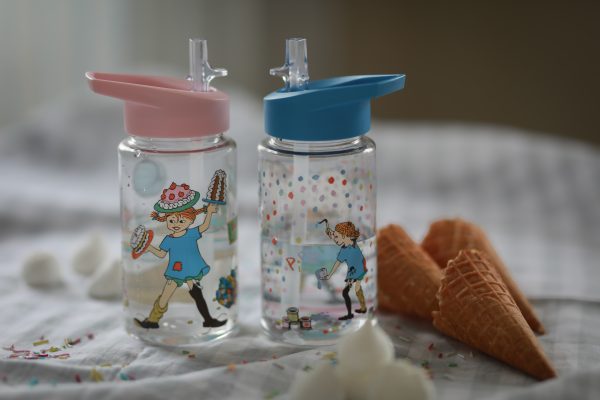 Pippi Födelsedag, Vattenflaska i plast, blå