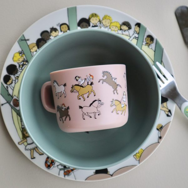 Pippi Cirkus, Mugg med handtag, rosa