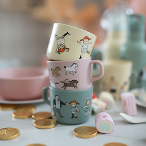 Pippi Cirkus, Mugg med handtag, rosa