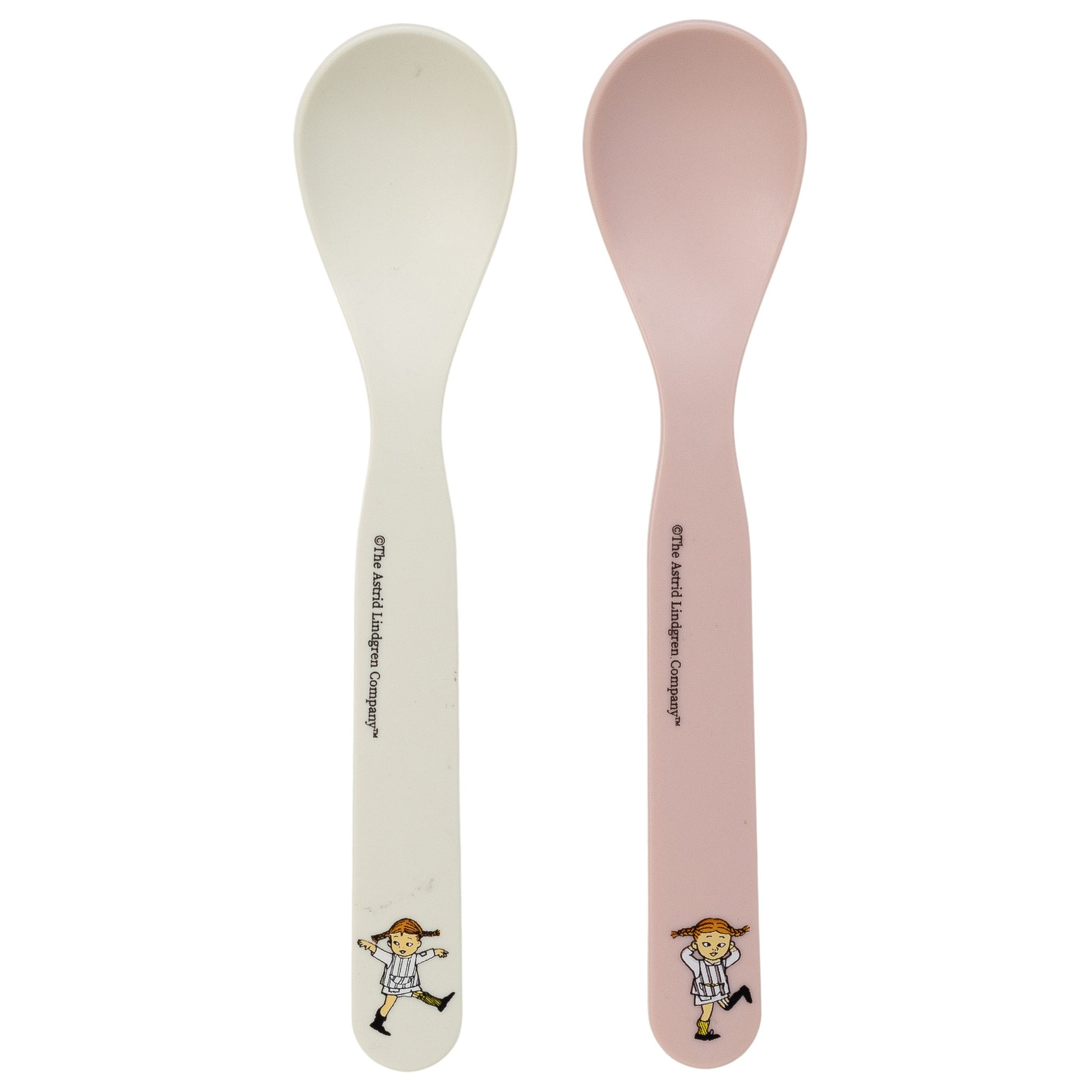 Pippi Cirkus, Skedar, 2-pack, vit/rosa