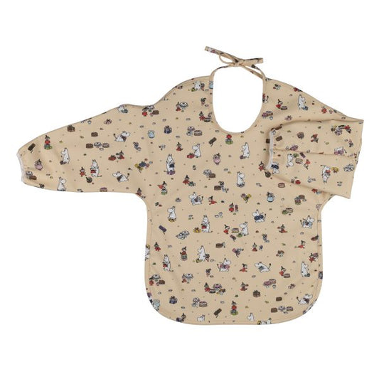 Mumin Picknick, Haklapp med ärm, beige