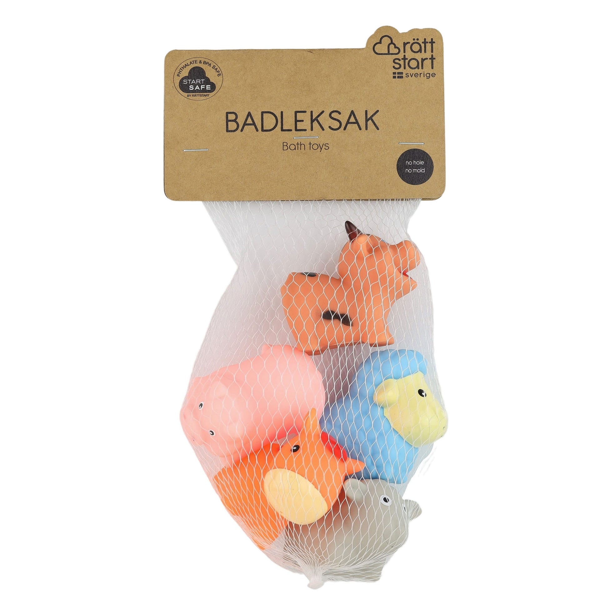 Badleksak, Bondgårdsdjur, 5-pack