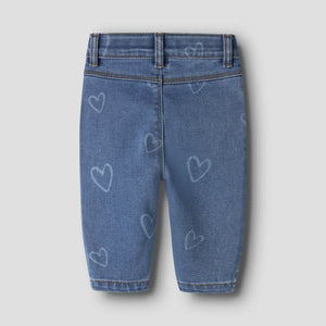 Name It Rose jeans med hjärtan